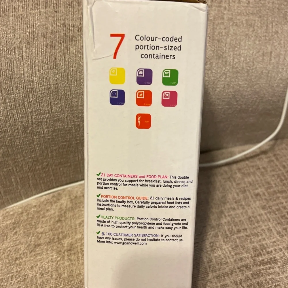 Portion Control Food Containers NIB - Picture 5 of 6